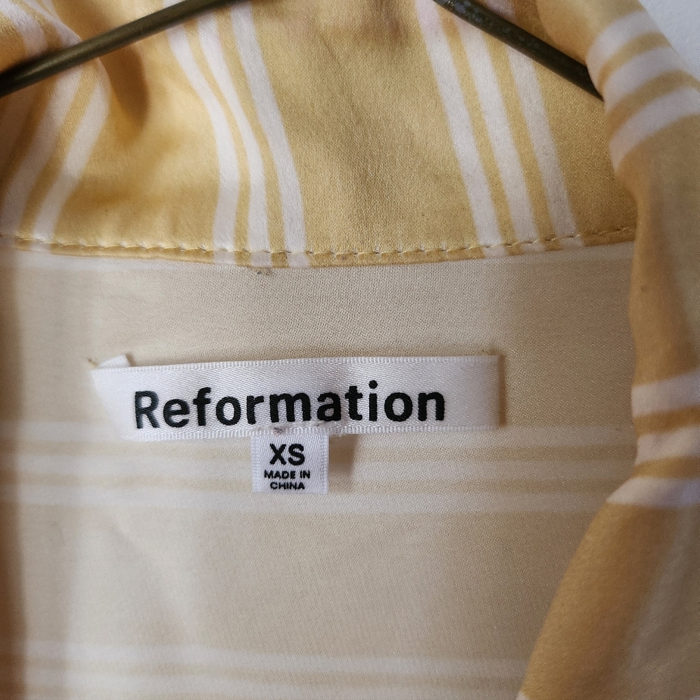 Reformation Hallie 100% Silk Blouse - Picture 3 of 5